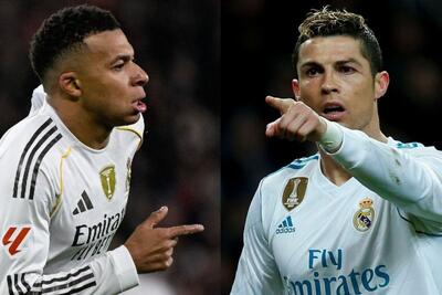 امباپه به رکورد رونالدو می‌رسد اما به خود او نه!