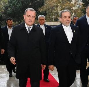 استقبال وزیر خارجه جمهوری آذربایجان از عراقچی