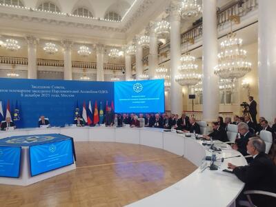 آغاز به کار مجمع پارلمانی سازمان پیمان امنیت جمعی با حضور ایران + فیلم