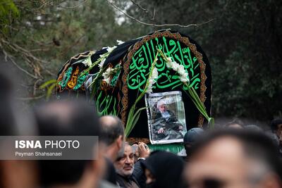  آیین خاکسپاری حجت‌الاسلام عبدالجواد عبداللهی