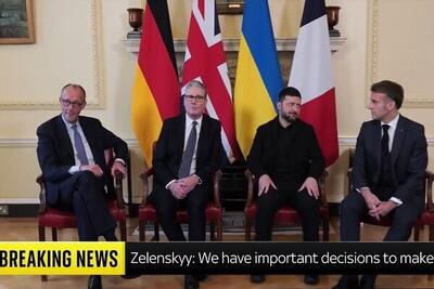  آغاز نشست «زلنسکی» با مقامات ارشد ۳ کشور اروپایی در لندن
