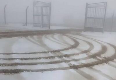 فیلم/ بارش برف در آذربایجان غربی