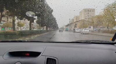  بارش باران پاییزی در فردیس