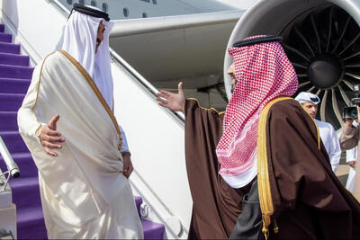  امیر قطر به عربستان رفت