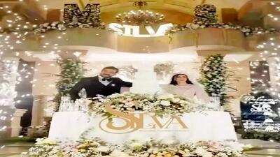  فیلم  رقص کیک مریم مومن و شوهرش در شب عروسی شان /  با آهنگ عربی لو اقلک انی بحبک همه میهمانان جشن رو به وجد آوردند ...