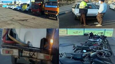 طرح 48 ساعته علیه خودروهای قانون‌گریز اجرا شد / 791 وسیله نقلیه پاک مخدوش توقیف شدند