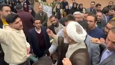 فیلم درگیری پورمحمدی با دانشجویان در روز دانشجو