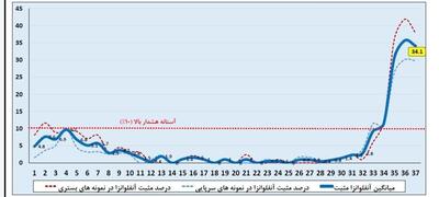 ابتلا به آنفلوآنزا، چهار برابر وضعیت هشدار!