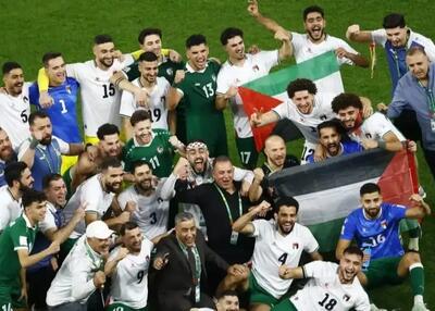 جشن مشترک سوریه و فلسطین پس از صعود دراماتیک