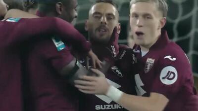 گل اول تورینو به میلان (ولاشیچ)