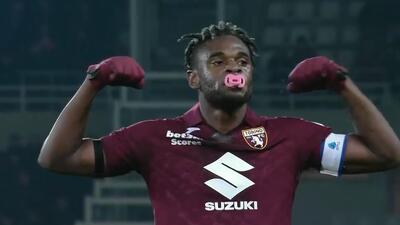 گل دوم تورینو به میلان (زاپاتا)