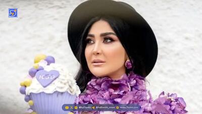  آلبوم عروسی مریم معصومی با لباس عروس مشکی و تاج کریستال