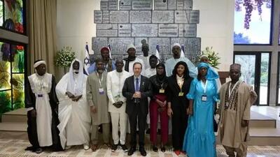 روحانیون آفریقایی با رئیس اسرائیل دیدار کردند