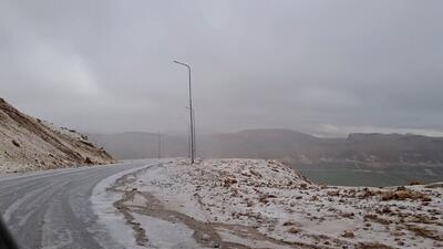 آغاز بارش برف در ارتفاعات چهارمحال و بختیاری