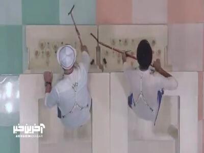  رقابت دارا حیایی و کیسان دیباج در شکار تخم مرغ به سبک ماهیگیری