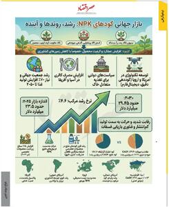 بازار جهانی کودهای NPK: رشد، روندها و آینده /اینفوگرافی