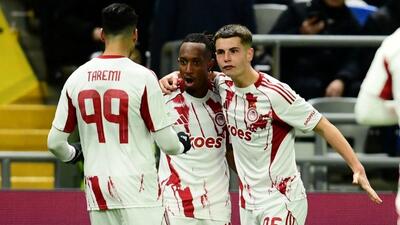 اولین برد اروپایی المپیاکوس با پاس گل طارمی