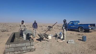  احداث سه آبشخور جدید برای تقویت زیستگاه گورخر ایرانی در منطقه قره‌تپه خاتم