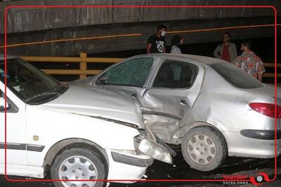  تصادف زنجیره ای خودرو در اتوبان امام علی