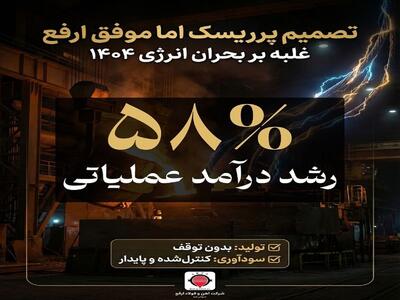 تصمیم پرریسک، اما موفق؛ خرید برق گران‌تر، مانع توقف تولید و افت سودآوری  ارفع  شد