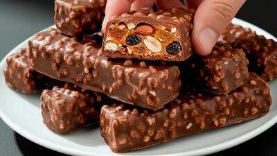  طرز تهیه بار شکلات با جو دوسر بدون ذره ای شکر