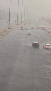 بارش شدید باران در جده عربستان