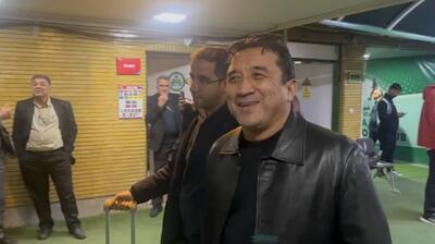 خروج اعضای تیم تراکتور از ورزشگاه بعد از بازی با ذوب آهن