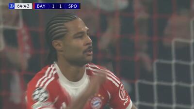 گل اول بایرن مونیخ به اسپورتینگ (گنابری)