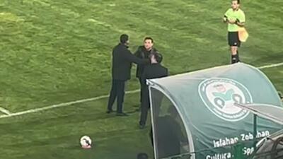 شکار صحنه جنجالی از خداداد عزیزی در حاشیه بازی با ذوب آهن