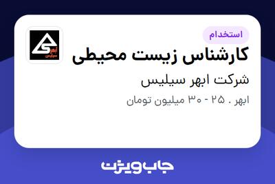  استخدام کارشناس زیست محیطی در شرکت ابهر سیلیس