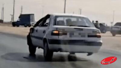  ببینید | توقیف زانتیای متحرک ۳چرخ در شیراز! - کلبه سرگرمی