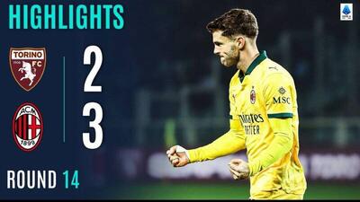 فیلم/ خلاصه بازی تورینو ۲ - میلان ۳