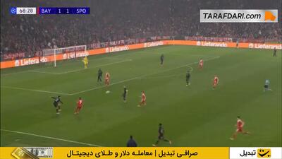 گل لنارت کارل به اسپورتینگ لیسبون (بایرن مونیخ 2-1 اسپورتینگ لیسبون) - پارس فوتبال