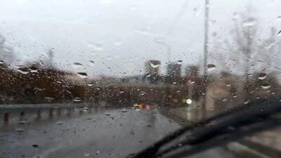  فیلم هوای بارانی سنندج در روز گذشته