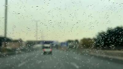  فیلم بارش باران در جنوب غرب تهران
