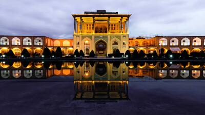  زیبایی چشم نواز عمارت عالی قاپو + فیلم