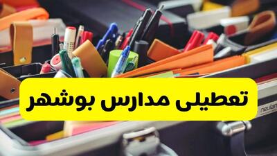تعطیلی مدارس بوشهر فردا چهارشنبه ۱۹ آذر ۱۴۰۴ | بوشهر رسما تعطیل شد
