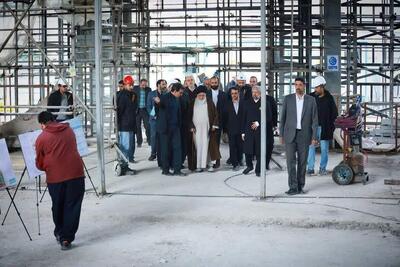 بازدید آیت الله علم الهدی از پروژه های عمرانی رواق امیرالمومنین و امام حسین (علیهماالسلام)