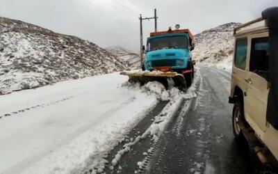  بارش برف در محور‌های مواصلاتی آذربایجان شرقی