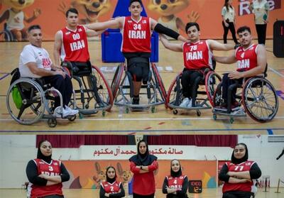 تلاش تیم‌های بسکتبال با ویلچر سه نفره برای قهرمانی در بازی‌های پاراآسیایی جوانان - تسنیم