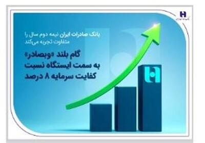 گام بلند «وبصادر» به سمت ایستگاه نسبت کفایت سرمایه 8 درصد - تسنیم