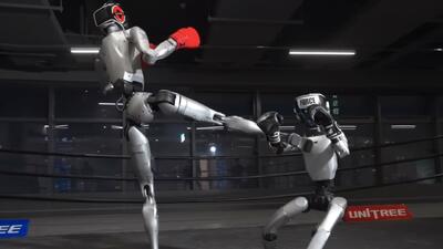  ربات انسان‌نمای Unitree H2 حریف خود را ضربه‌فنی کرد! + ویدیو