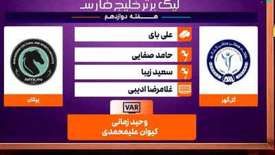 کارشناسی داوری بازی گل گهر سیرجان - پیکان