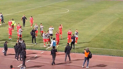 خوشحالی پرسپولیس با هواداران پس از برد