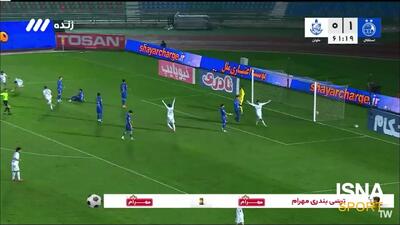 سوپر گل ملوان به استقلال+فیلم