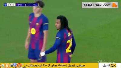 خلاصه بازی بارسلونا ۲ - اینتراخت فرانکفورت ۱+فیلم