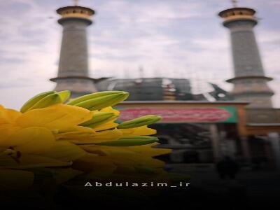  صحن و سرای حرم حضرت عبدالعظیم حسنی(ع) مهیایِ جشن ایام میلاد حضرت زهرا(س)