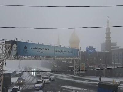  کولاک و بارش برف در محور هراز