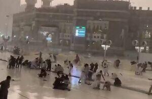  باران‌های شدید و طوفان در مکه