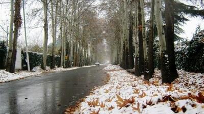 بارش برف و باران در جاده‌های ۲۰ استان